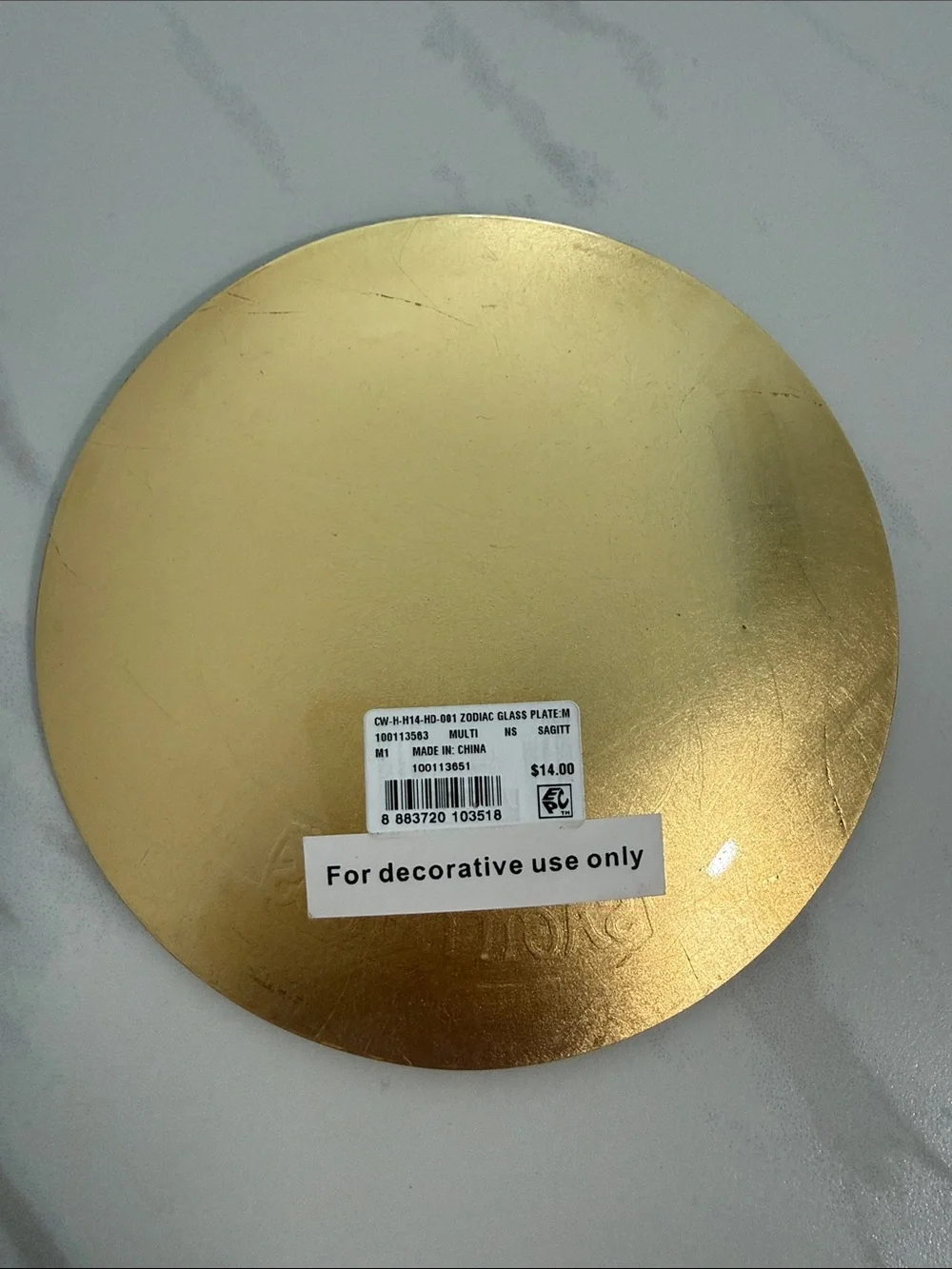 C. Wonder Purple & Gold Sagittarius Wall Mirror